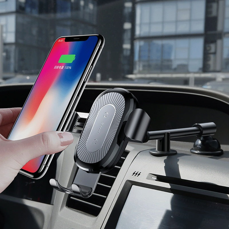 Modern Gravity Bracket: Stylish 2-in-1 Wireless Car Charger & Phone Holder