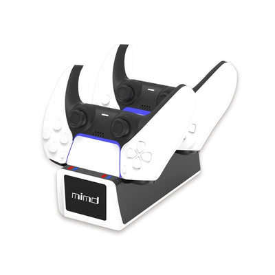 Dual PS5 Wireless Controller Charging Dock - Seamless Gaming Power