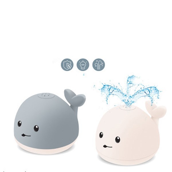🐳 Baby Whale Sprinkler Bath Toy with LED Light & Music