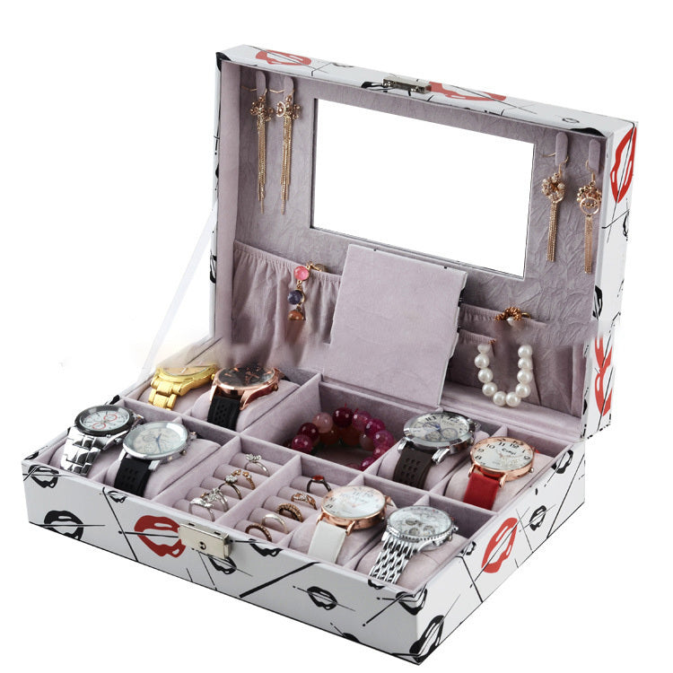 💄 Women’s Makeup Organizer Box – DIY Storage Desk Case with PU Leather Finish