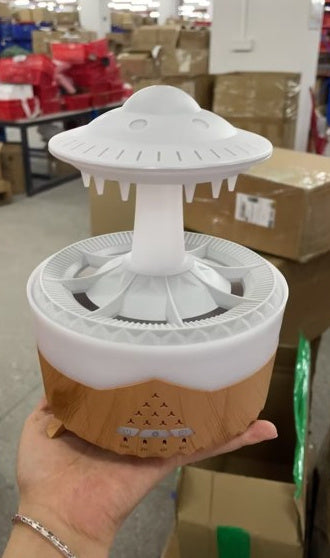 🌧️ UFO Raindrop Humidifier & Aromatherapy Diffuser..A Tranquil Rain Experience for Your Home