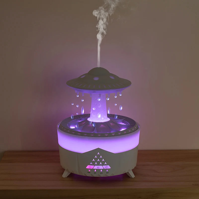 🌧️ UFO Raindrop Humidifier & Aromatherapy Diffuser..A Tranquil Rain Experience for Your Home