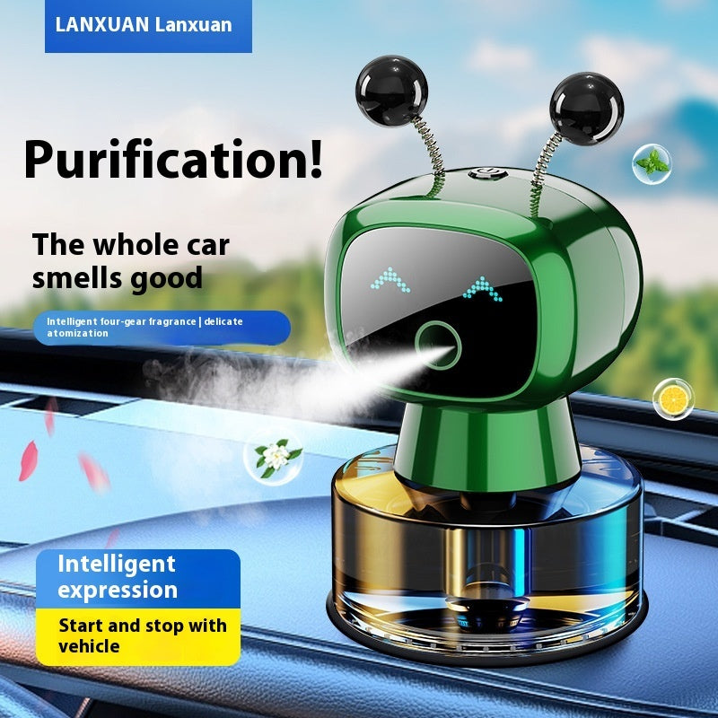 Refreshing Car Scent Diffuser & Air Purifier with Elegant Decorations