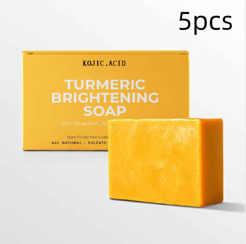 🌿 Turmeric Kojic Acid Soap Bar – Natural Dark Spot Remover & Skin Brightening Cleanser