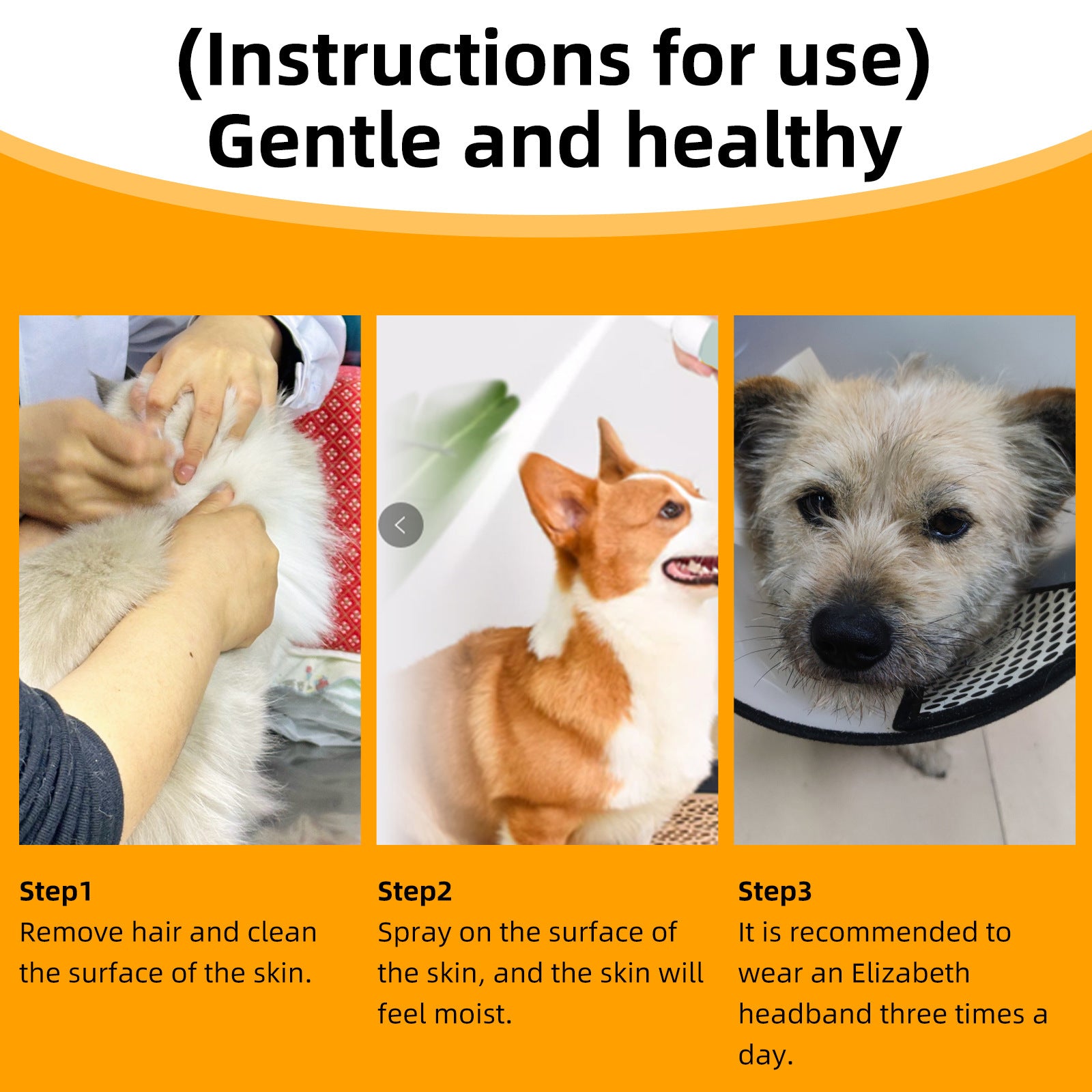 Pet Skin Care Spray for Dogs & Cats – Anti-Itch, Hair Loss & Moss Relief Formula