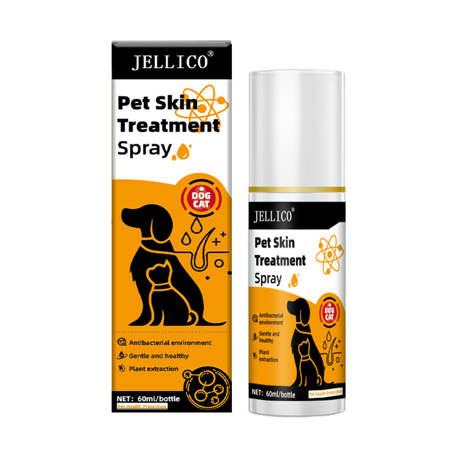 Pet Skin Care Spray for Dogs & Cats – Anti-Itch, Hair Loss & Moss Relief Formula