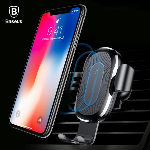 Modern Gravity Bracket: Stylish 2-in-1 Wireless Car Charger & Phone Holder