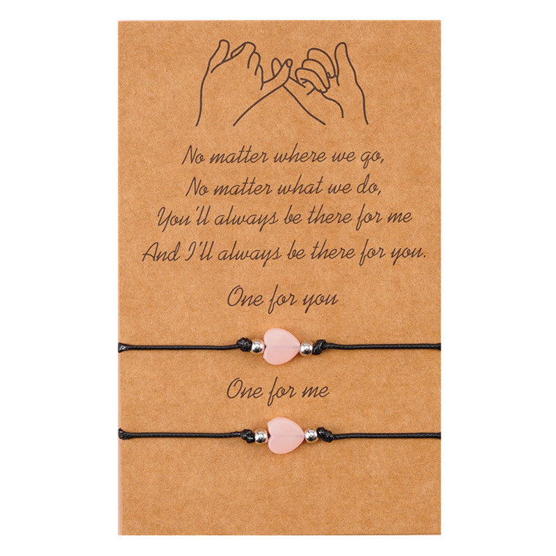 Europe And America Best Selling Luminous Pendant Card Necklace Love