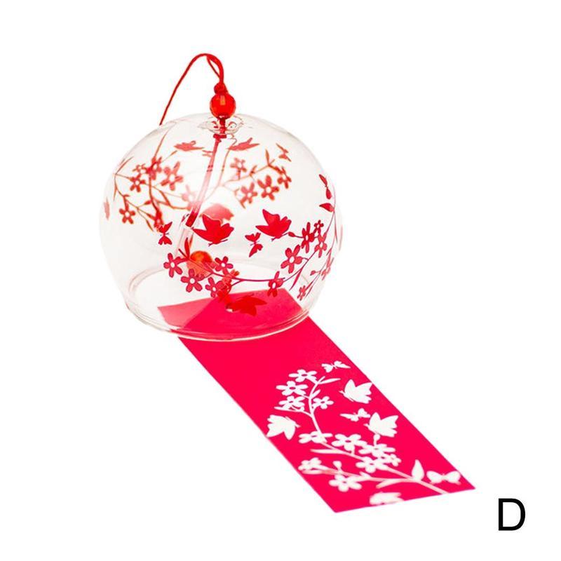Cherry Blossom Wind Chimes Birthday Gift Glass Ornament Ideas