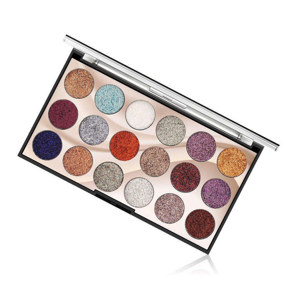 18 Color Sequins Glitter Powder Stage Eye Makeup Pearl Shadow Plate