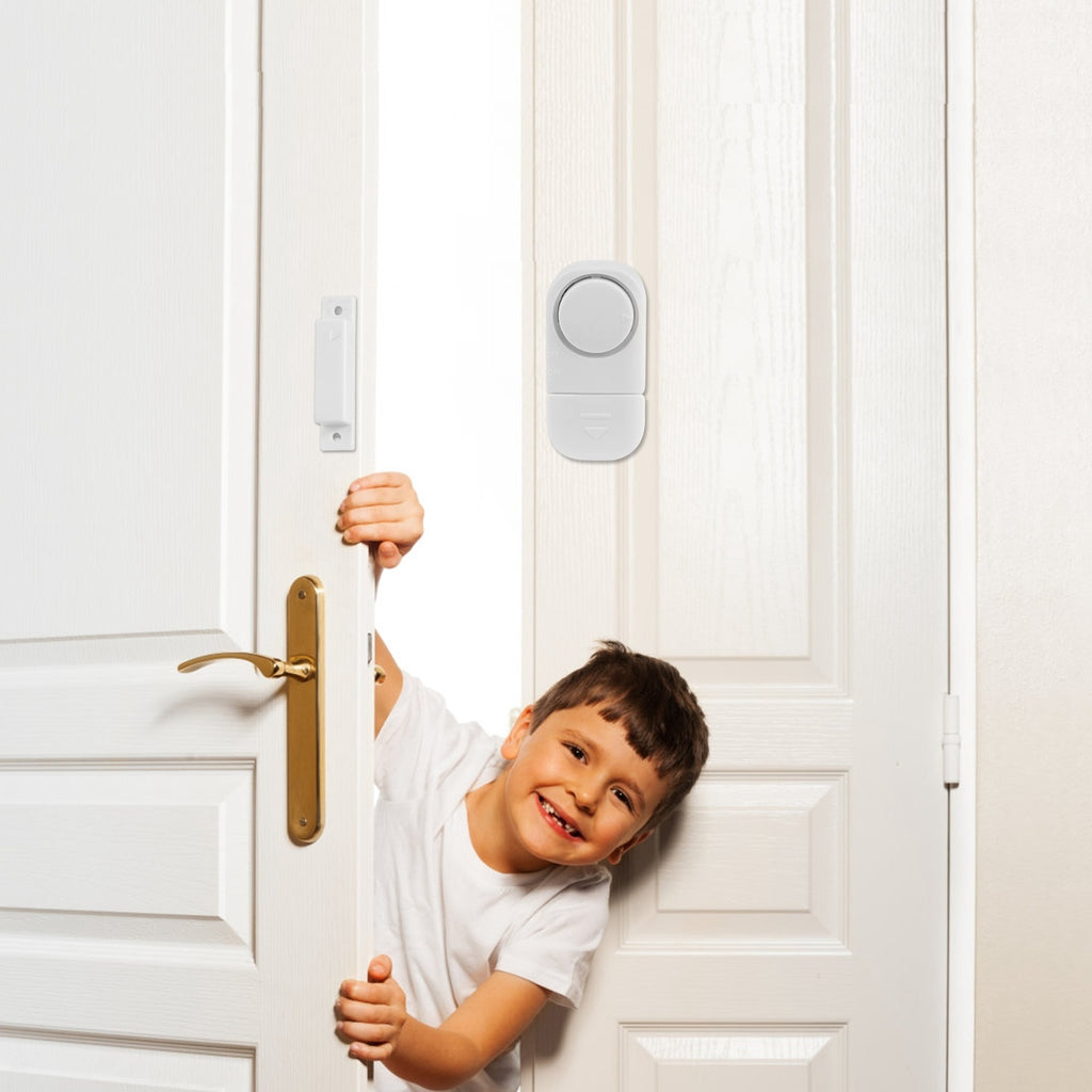 1 Set Wireless Window Door Magnet Alarms Magnetic Sensor Security Burglar Alarm For Kid Safety With Batteries