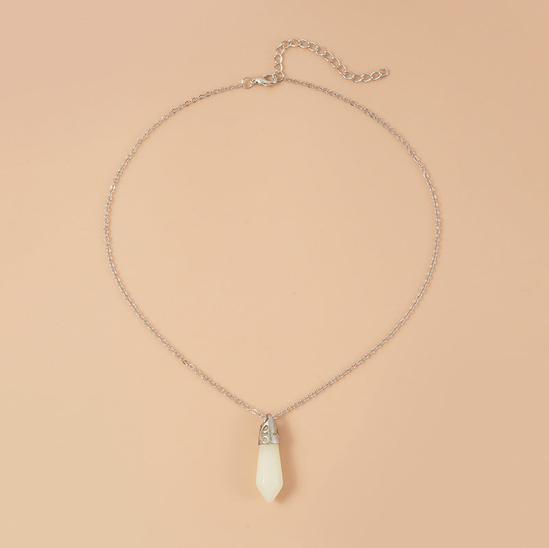 Europe And America Best Selling Luminous Pendant Card Necklace Love