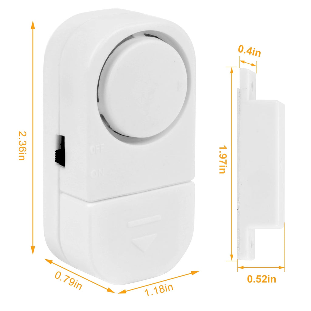 1 Set Wireless Window Door Magnet Alarms Magnetic Sensor Security Burglar Alarm For Kid Safety With Batteries