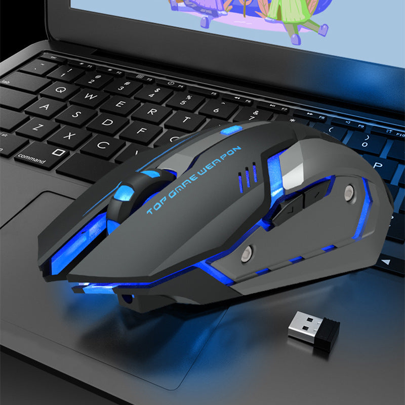 Silent Precision Wireless Gaming Mouse with Advanced Charging Tech